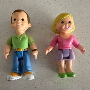 Fisher-Price Action Figures - Green and Pink Outfits